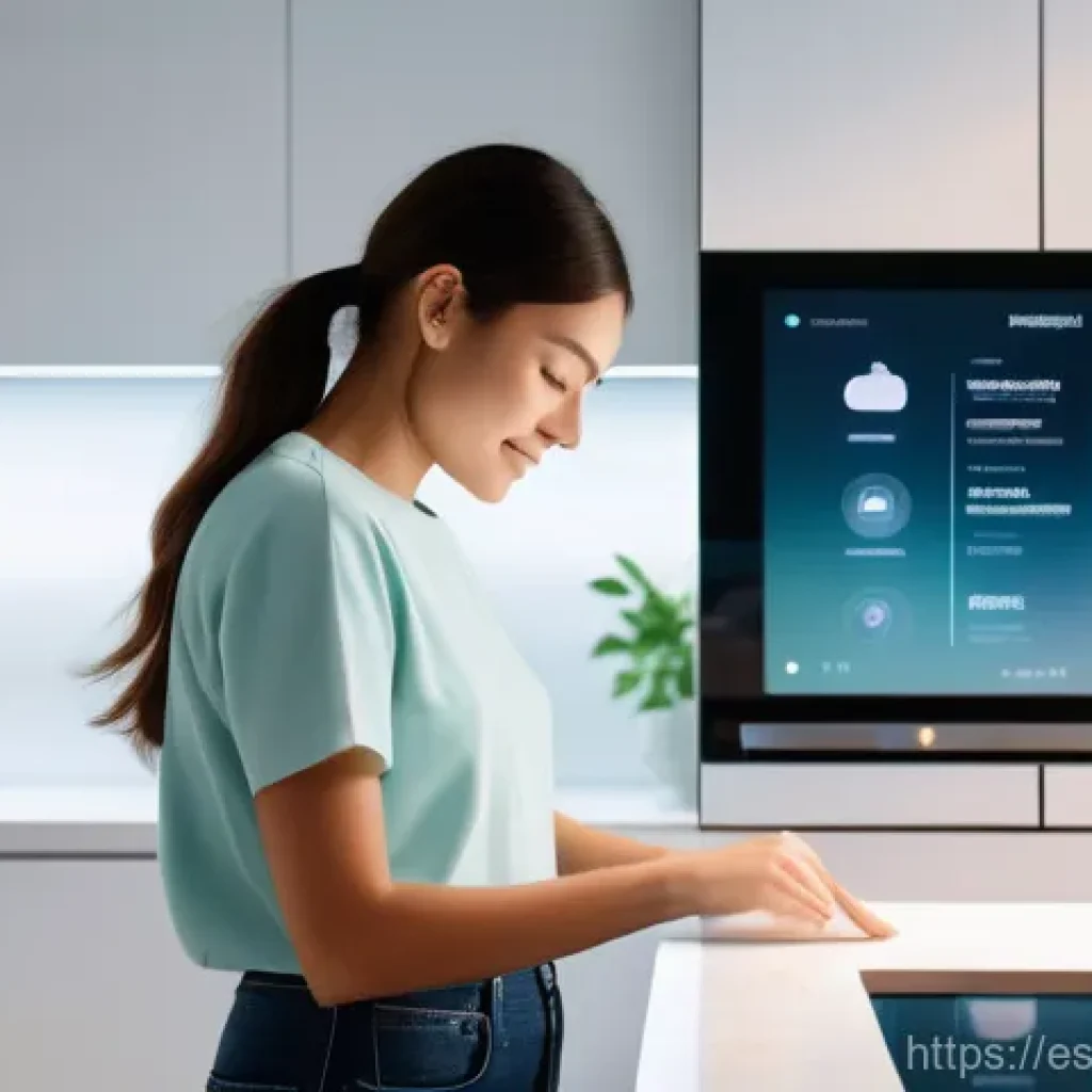 제스처 기반 인터페이스의 시장 진입 전략 - **Prompt: Seamless Smart Home Interaction in a Modern Kitchen**
    A diverse individual, wearing co...
