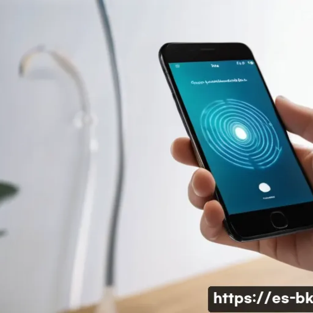 제스처 기반 인터페이스를 적용한 최신 앱 리뷰 - A modern smartphone user interacting with a mobile device that features advanced haptic feedback tec...